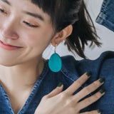 Teardrop Earrings / Teal