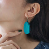 Teardrop Earrings / Teal