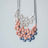 Seed Interlace Adjustable Necklace / White