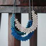 Dot Bib Adjustable Necklace / Pool