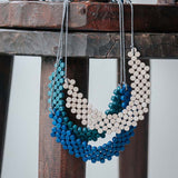 Dot Bib Adjustable Necklace / Sand