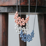 Seed Interlace Adjustable Necklace / Lilac