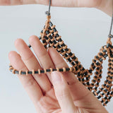 Seed Strand Adjustable Necklace / Mustard