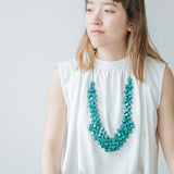 Cube Adjustable Necklace / Kelly Green