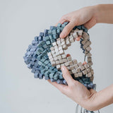 Cube Adjustable Necklace / Sand