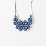 Seed Interlace Adjustable Necklace / Lilac