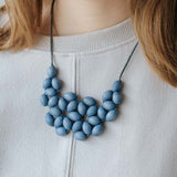Seed Interlace Adjustable Necklace / Lilac