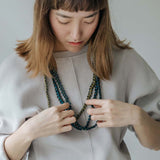 Seed Single Necklace / Chocolate