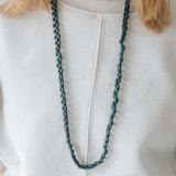 Seed Single Necklace / Navy