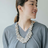 Cube Adjustable Necklace / Sand