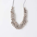 Cube Adjustable Necklace / Sand