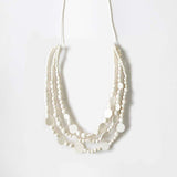 Droplet Adjustable Necklace / Snow White