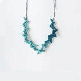 Vee Adjustable Necklace / Teal Mix