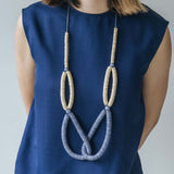 Rope Adjustable Necklace / Lavender Mix