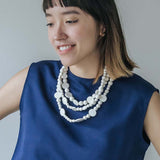 Droplet Adjustable Necklace / Snow White