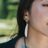 Semi Mismatch Earrings / Snow White