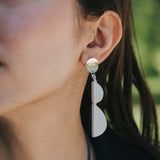 Semi Mismatch Earrings / Snow White