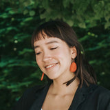 Teardrop Earrings / Campfire
