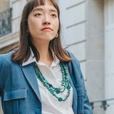 Droplet Adjustable Necklace / Forest