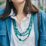 Droplet Adjustable Necklace / Forest