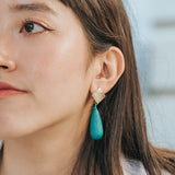 Droplet Earrings / Teal