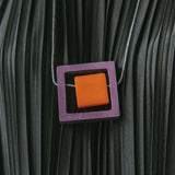 Block Necklace Orange Mix