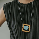 Block Necklace Turquoise Mix