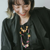 Blossom Adjustable Necklace / Purple Mix