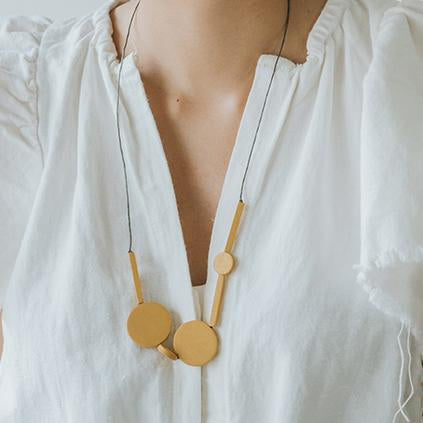 Mia Series 3 Necklace / Mustard