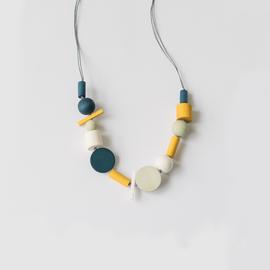 WoonHung x H&M / Brooke L Adjustable Necklace / Mustard Mix