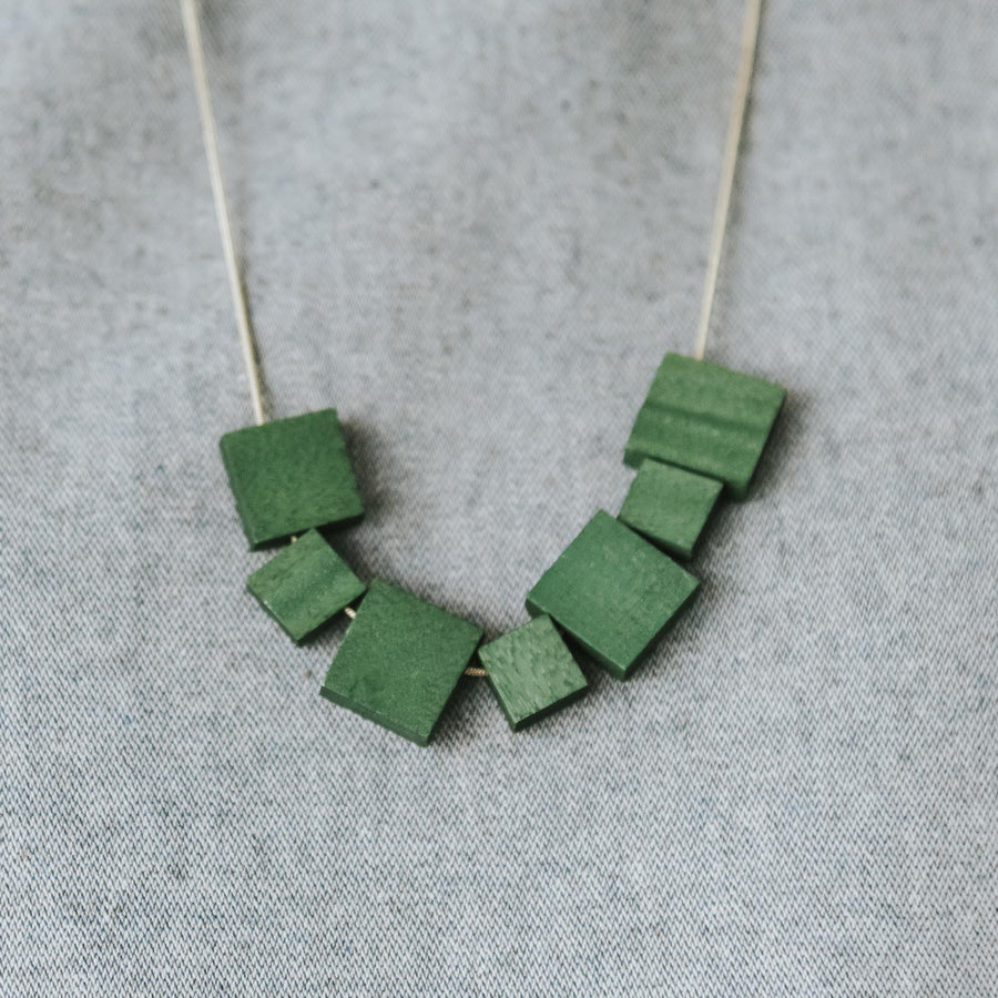 Mia Series 2 Square 2 Earrings / Forest