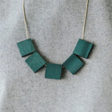 Mia Series 2 Square 1 Chain Necklace / Teal