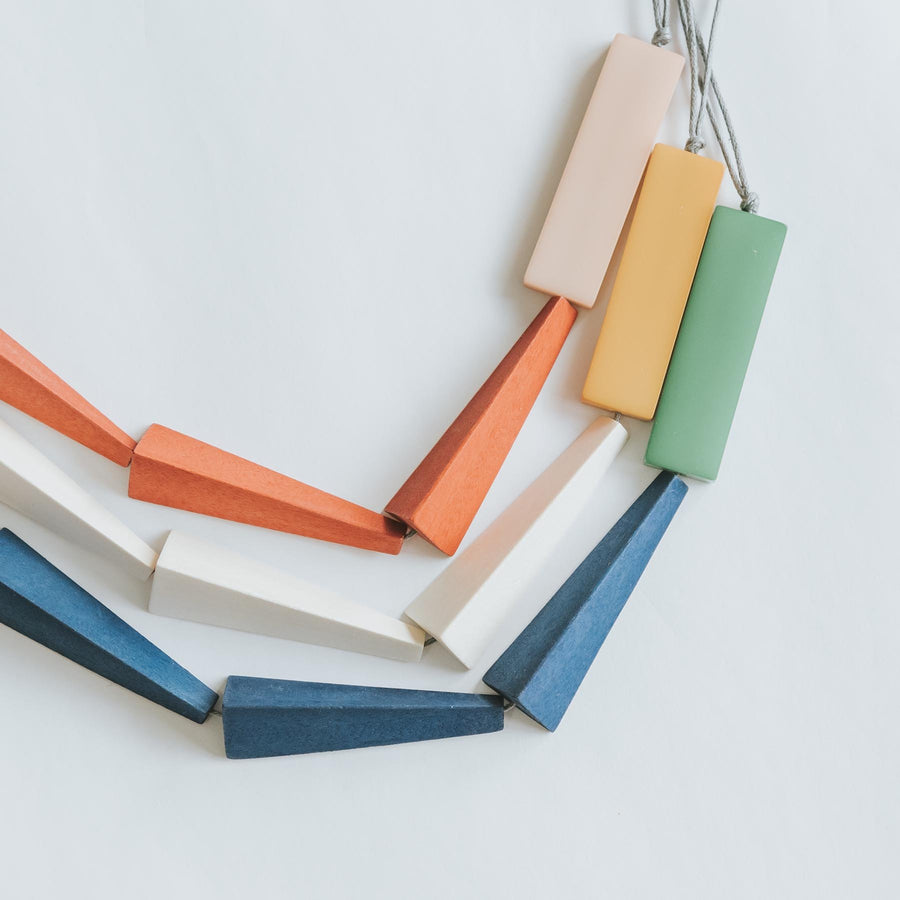 Quadrangle Q1 Earrings / Orange