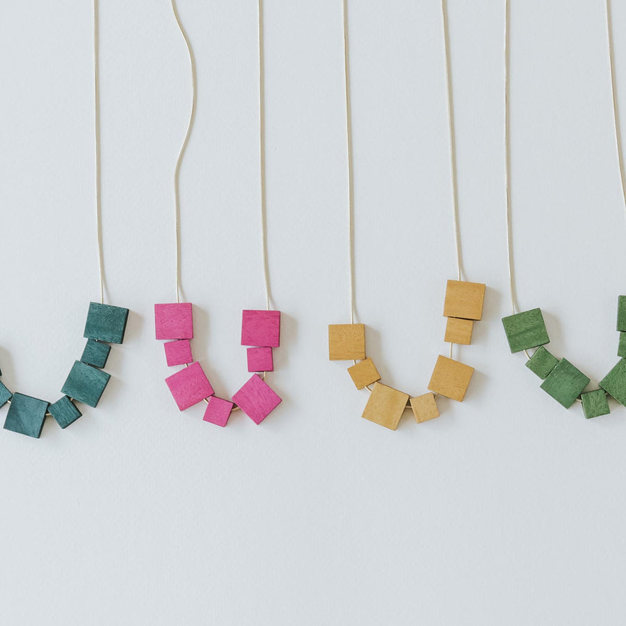 Mia Series 2 Square 2 Earrings / Forest