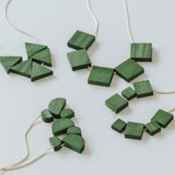 Mia Series 2 Square 1 Chain Necklace / Forest
