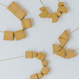 Mia Series 2 Triangle Chain Necklace / Mustard
