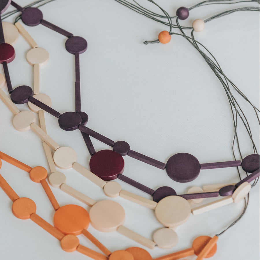 Circus II Adjustable Necklace / Purple