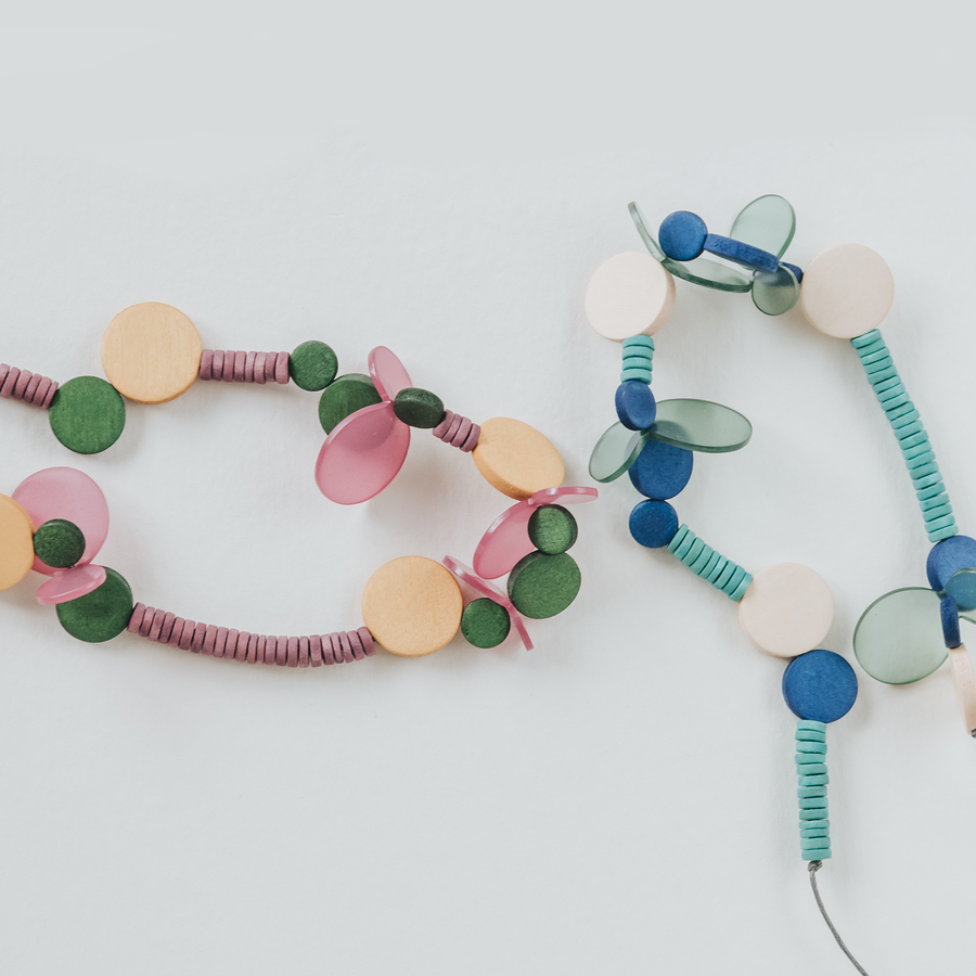 WoonHung x H&M / Blossom Adjustable Necklace / Purple Mix