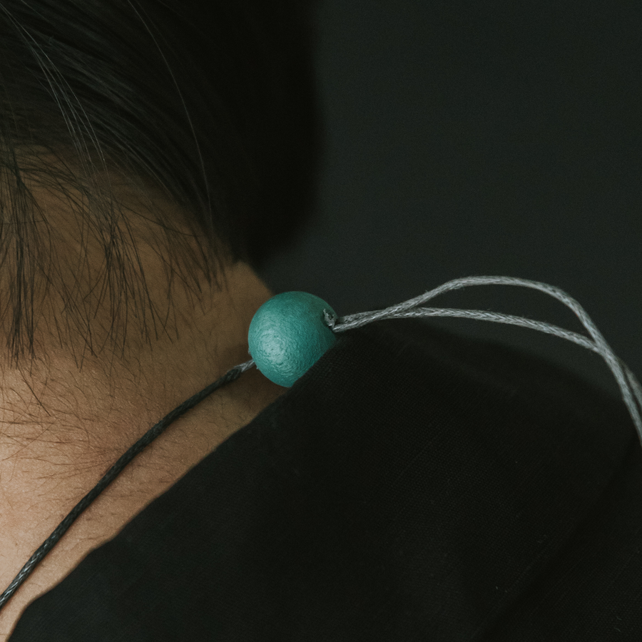WoonHung x H&M / Blossom Adjustable Necklace / Turquoise Mix