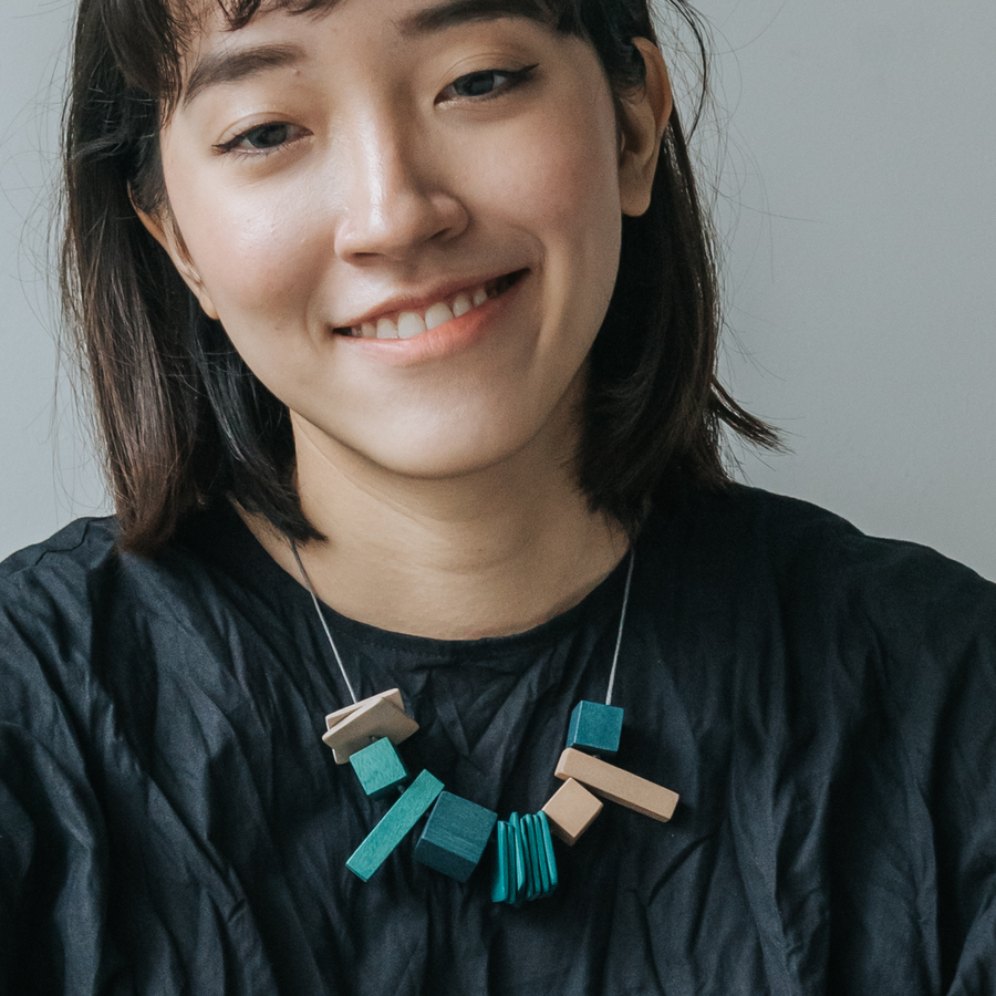 Brooke S Adjustable Necklace / Forest Mix