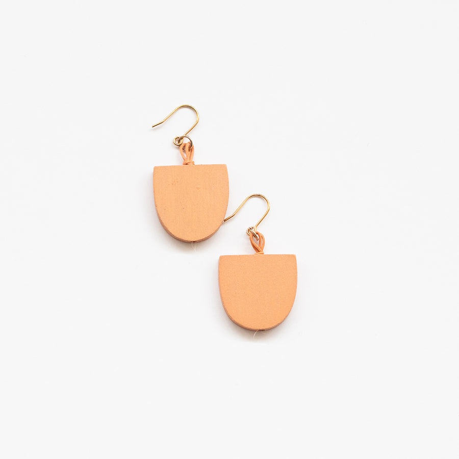 Mia Series 4 Earrings / Spade Peach