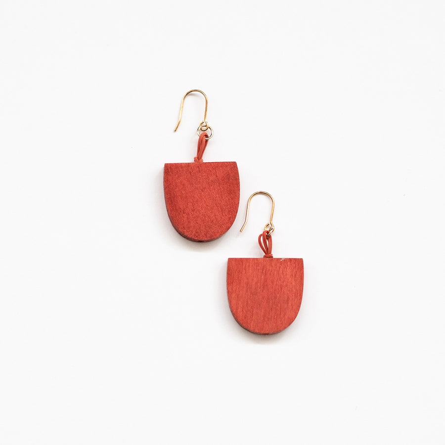 Mia Series 4 Earrings / Spade Orange