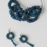 Globe Earrings / Blue