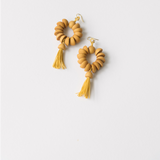 Globe Earrings / Yellow