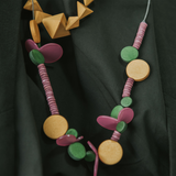 Blossom Adjustable Necklace / Purple Mix